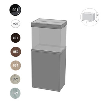 Aquatlantis Meuble Fusion 70 (70x50x65cm) portes bois 40mm