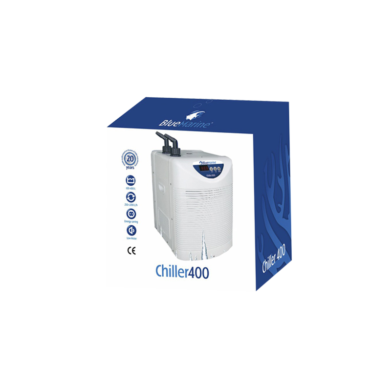 Refroidisseur BlueMARINE 400 pour aquarium de 100 à 400 litres (Pompe offerte avec tuyauterie)