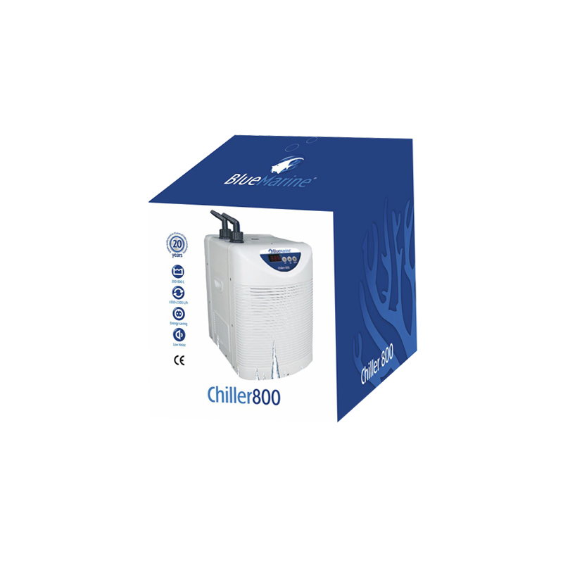 Refroidisseur BlueMARINE 800 pour aquarium de 200 à 800 litres (Pompe offerte avec tuyauterie)