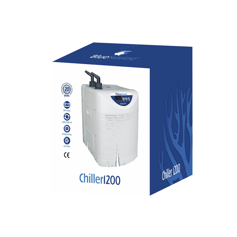 Refroidisseur BlueMARINE 1200 pour aquarium de 300 à 1200 litres (Pompe offerte avec tuyauterie)