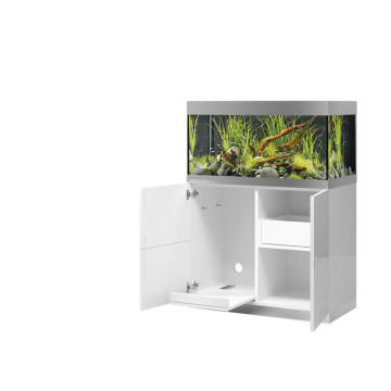 Oase aquarium HighLine Optiwhite 200 blanc (aquarium & meuble) + bon d'achats 10% plantes et poissons