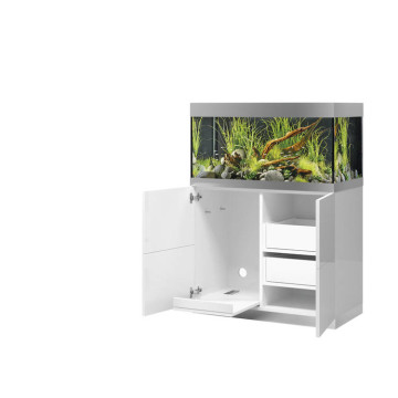 Oase aquarium HighLine Optiwhite 200 blanc (aquarium & meuble) + bon d'achats 10% plantes et poissons