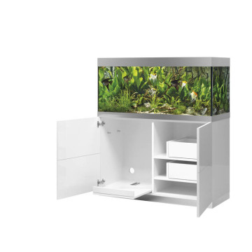 Oase aquarium HighLine Optiwhite 300 blanc (aquarium & meuble) + bon d'achats 10% plantes et poissons