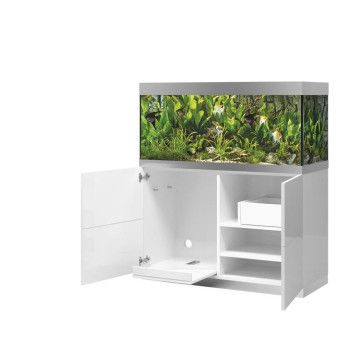 Oase aquarium HighLine Optiwhite 300 blanc (aquarium & meuble) + bon d'achats 10% plantes et poissons