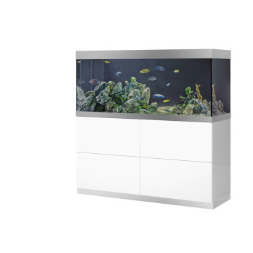 Oase aquarium HighLine Optiwhite 400 blanc (aquarium & meuble) + bon d'achats 10% plantes et poissons