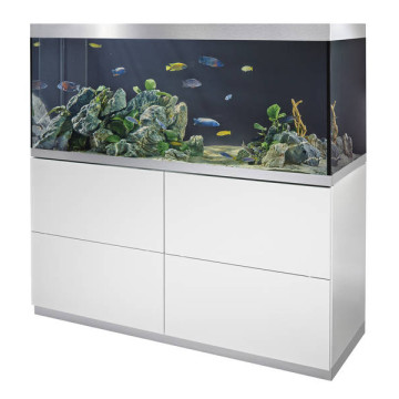 Oase aquarium HighLine Optiwhite 400 blanc (aquarium & meuble) + bon d'achats 10% plantes et poissons