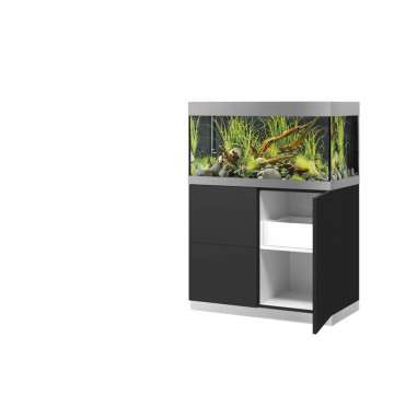 Oase aquarium HighLine Optiwhite 200 anthracite (aquarium & meuble) + bon d'achats 10% plantes et poissons