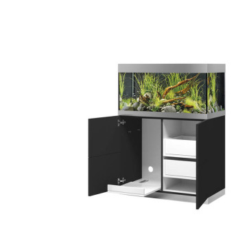 Oase aquarium HighLine Optiwhite 200 anthracite (aquarium & meuble) + bon d'achats 10% plantes et poissons