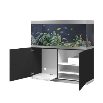 Oase aquarium HighLine Optiwhite 400 anthracite (aquarium & meuble) + bon d'achats 10% plantes et poissons