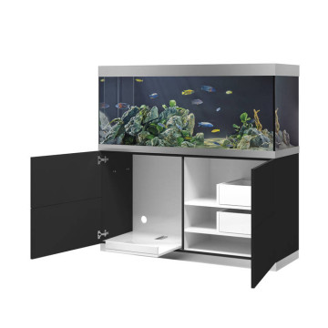 Oase aquarium HighLine Optiwhite 400 anthracite (aquarium & meuble) + bon d'achats 10% plantes et poissons