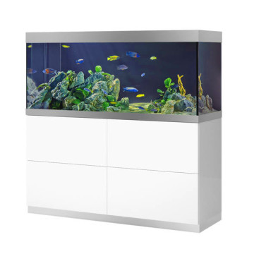 Oase aquarium HighLine Optiwhite 400 blanc (aquarium & meuble) + bon d'achats 10% plantes et poissons
