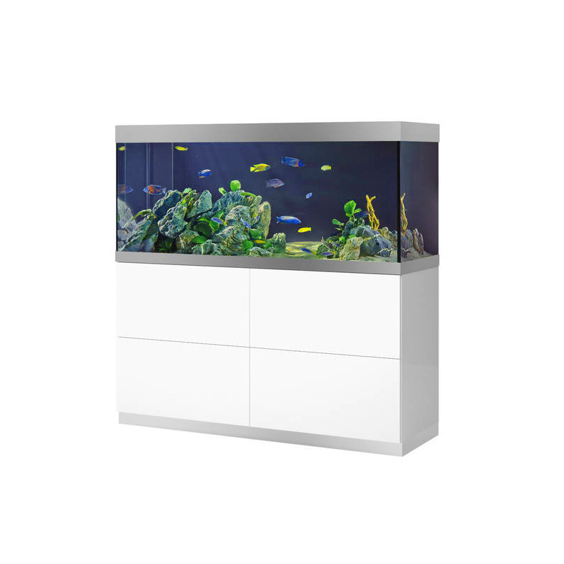 Oase aquarium HighLine Optiwhite 400 blanc (aquarium & meuble) + bon d'achats 10% plantes et poissons