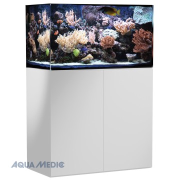 AquaMedic Armatus 300 Blanc aquarium d'eau de mer complet avec système de filtration + 122.50€ en bon d'achats de vivant