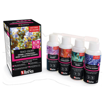 RedSea Trace Colors A,B,C,D Nanokit (I+/K/Fe+/Trace) - 4X100ml
