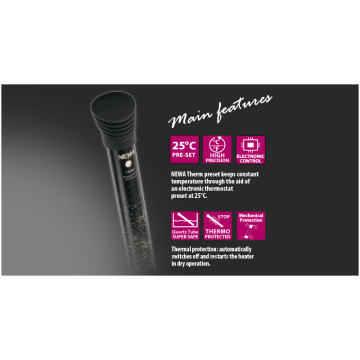 NeWa Therm® preset 25°C NTT100 pour aquarium de 50-100 litres