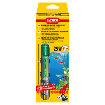 Sera chauffage 25w pour aquarium de 25 litres