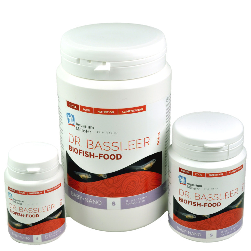 Dr.Bassleer Biofish Food baby + nano S Baby & Nano 200µm (0,2 – 0,5 mm)