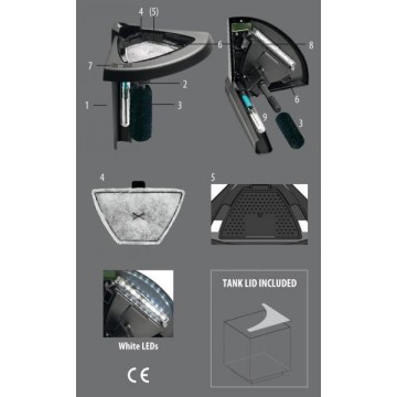 NeWa More® caridinae aquarium NM0 20 CRNE blanc