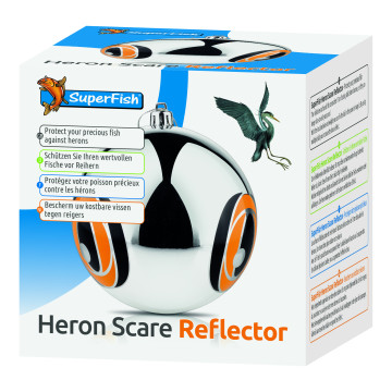 Superfish Heron Scare reflector   Protégez vos précieux poissons  Boule flottante de 15cm