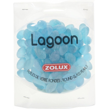 Zolux perles de verre rondes lagoon 442gr