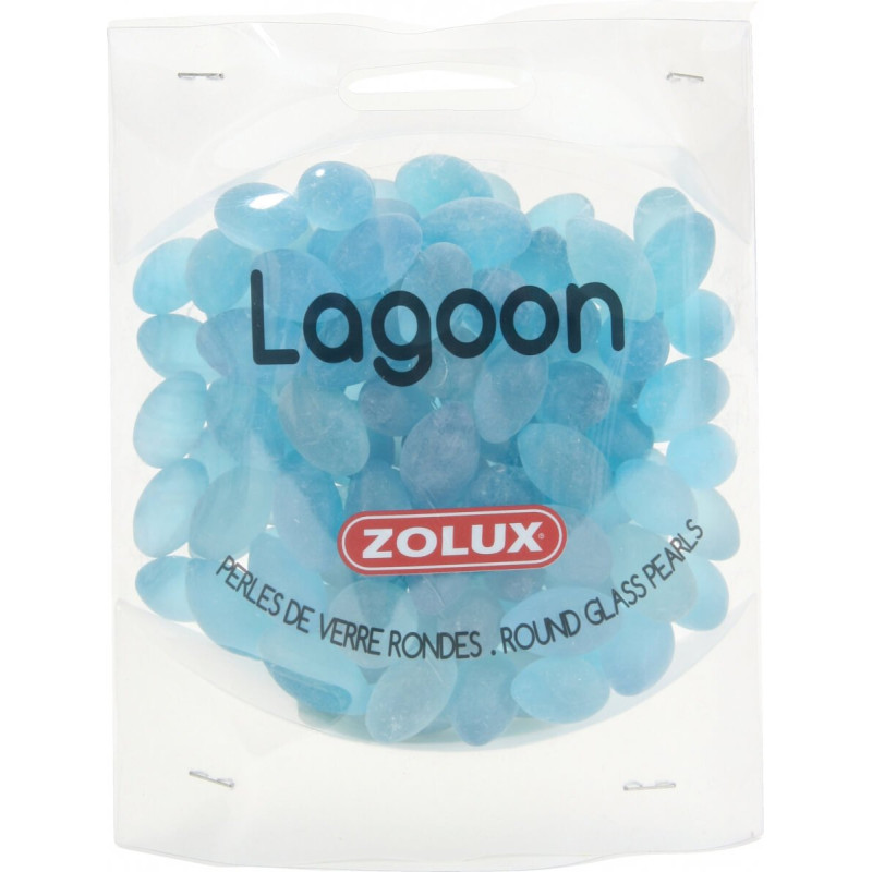 Zolux perles de verre rondes lagoon 442gr