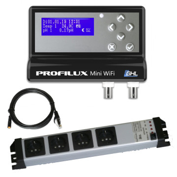 GHL ProfiLux mini wifi complet avec bloc prises et câble RJ45 prise schuko