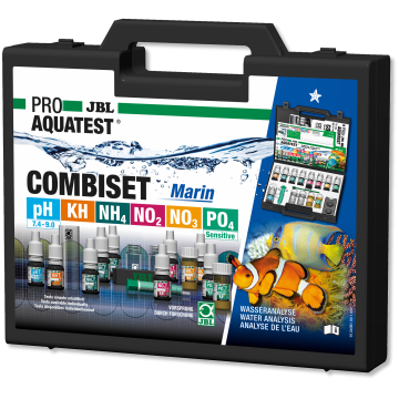 JBL ProAquaTest COMBISET Marin Coffret de tests pour les principaux paramètres d'eau en aquarium 