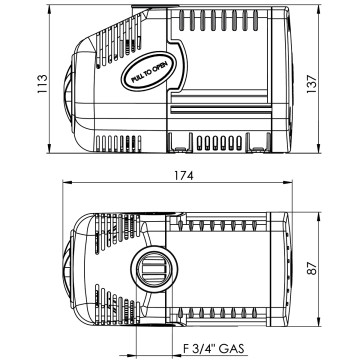 Tunze® Pompe de reprise Silence 1073.060 débit : 2.500 - 5.000 l/h
