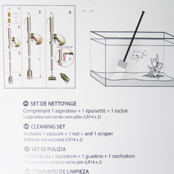 ZOLUX - set de nettoyage avec aspirateur électrique