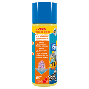 Sera phosvec·clear 100ml suffisant pour : 400 litres