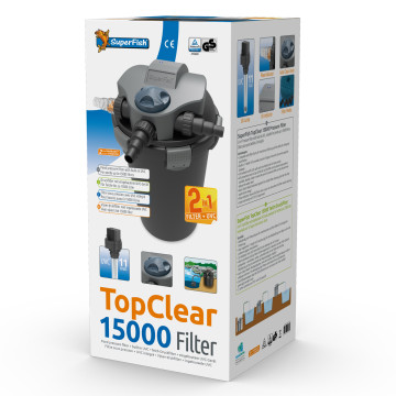 Superfish filtre TopClear 15000 pour bassin de 15.000 litres d'eau