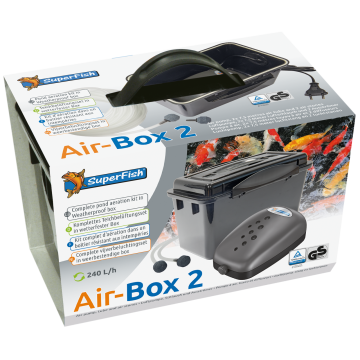 Superfish Air-box 2 / 240l/h 4w  (4 litres minute - 2x 1.75m de tuyau + 2 diffuseurs)