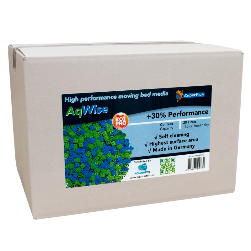 AqWise média filtrant pour filtre bed 20 litres AqWise média filtrant pour filtre bed 20 litres