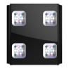 GHL Mitras LX 7X04 eau douce 4 LED-Cluster, 9 canaux disponible en noir ou blanc