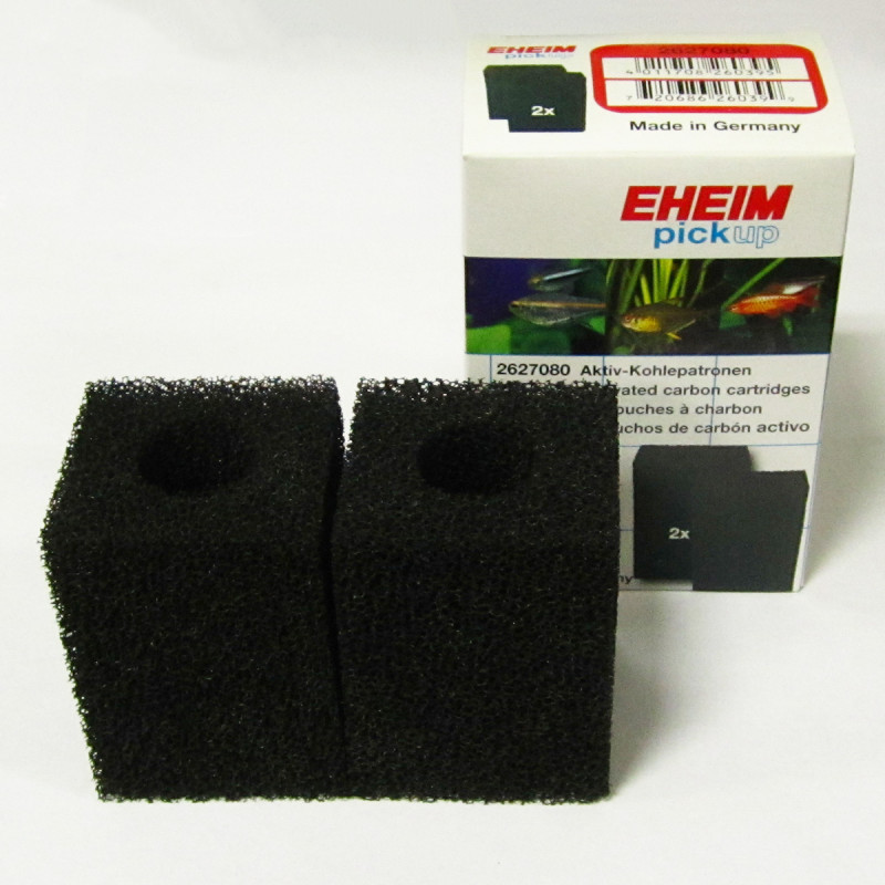 Eheim mousses charbon actif pour Filtre PickUp 60 lot de 2
