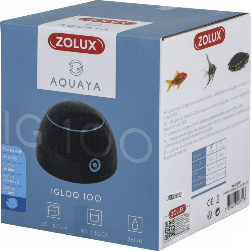 Zolux Aquaya Igloo 100 - pompe d'aération - blanche