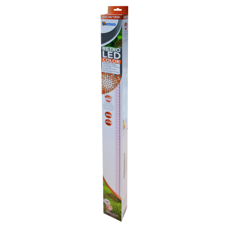 Superfish  retro led color T8 & T5 60cm/18w