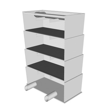 AquaKing Red Label Trickle Tower 63 mm Small (sur commande délai 15 jours).