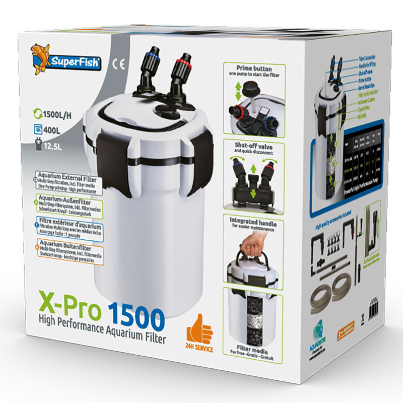 Superfish filtre SFX pro 1500 (400l)