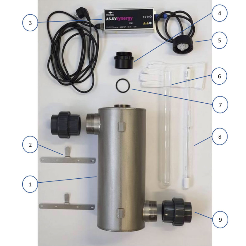 AS UV Synergy gaine quartz pour AS UV Synergy (numéro d'éclaté 6) 1...