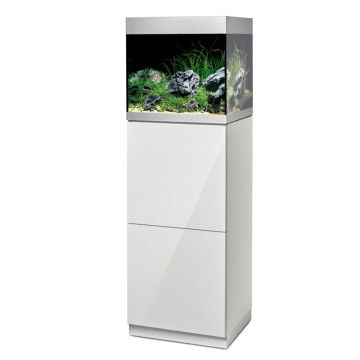 Oase aquarium HighLine Optiwhite 125 blanc (aquarium & meuble) + bon d'achats 10% plantes et poissons
