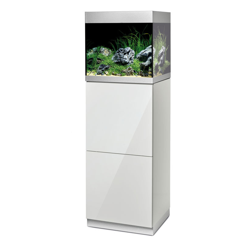Oase aquarium HighLine Optiwhite 125 blanc (aquarium & meuble) + bon d'achats 10% plantes et poissons
