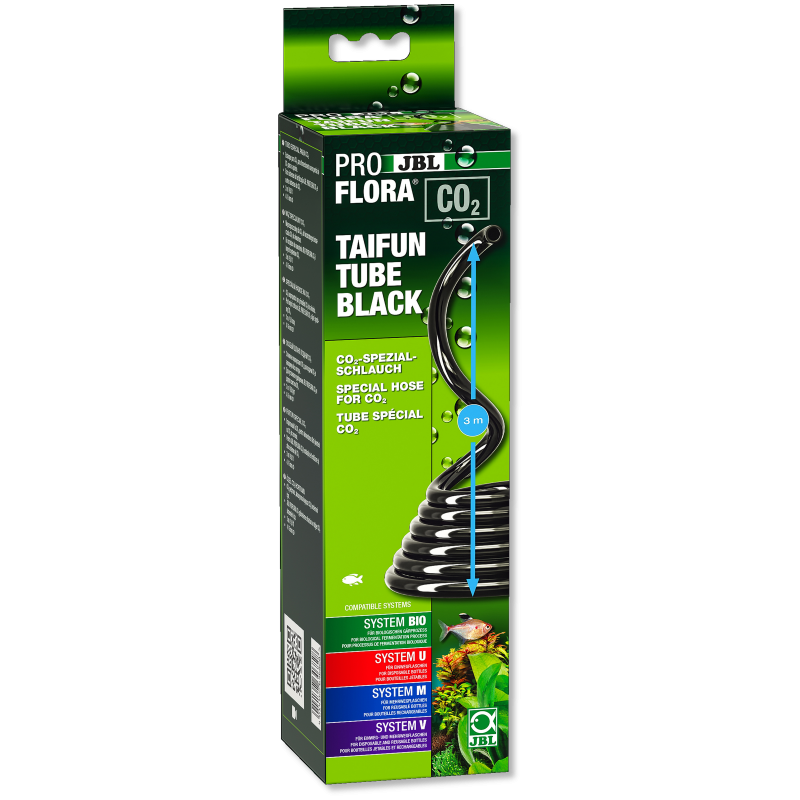 JBL PROFLORA CO2 TAIFUN TUBE Tuyau spécial CO2 pour aquariums - noir