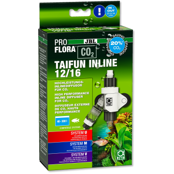JBL PROFLORA CO2 TAIFUN INLINE Diffuseur de CO2 haute performance 12/16mm pour 40-300 litres