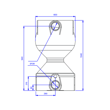 Filtre Air-Aqua SuperBead Small marbre noir pour bassin de 25 à 70 m³