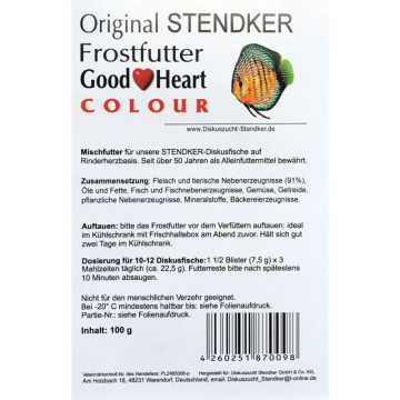 Mix Aliment surgelé Stendker Good♥Heart spirulina-algue + Good♥Heart colour + Good♥Heart Classique lot de 10 plaquettes