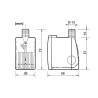 NEWA Mini 404 pompe à eau réglable de 70 à 420 l/h