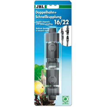 JBL Robinet double à raccord rapide 16/22 mm