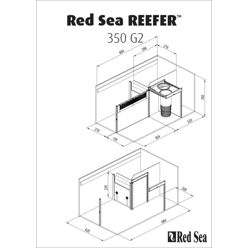 Red Sea - REEFER™ 350 G2 Décantation Red Sea - REEFER™ 350 G2 Décantation
