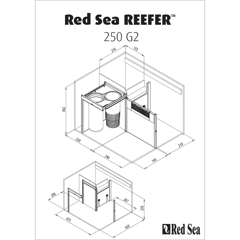 Red Sea - REEFER™ 250 G2 Décantation Red Sea - REEFER™ 250 G2 Décantation